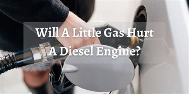 Will a little gas hurt a diesel engine?